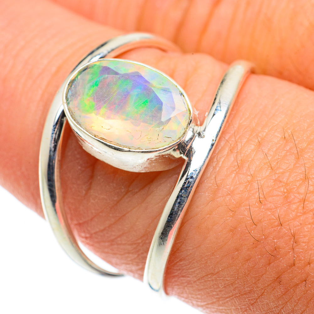 Ethiopian Opal Rings handcrafted by Anasilvercos - RING63554
