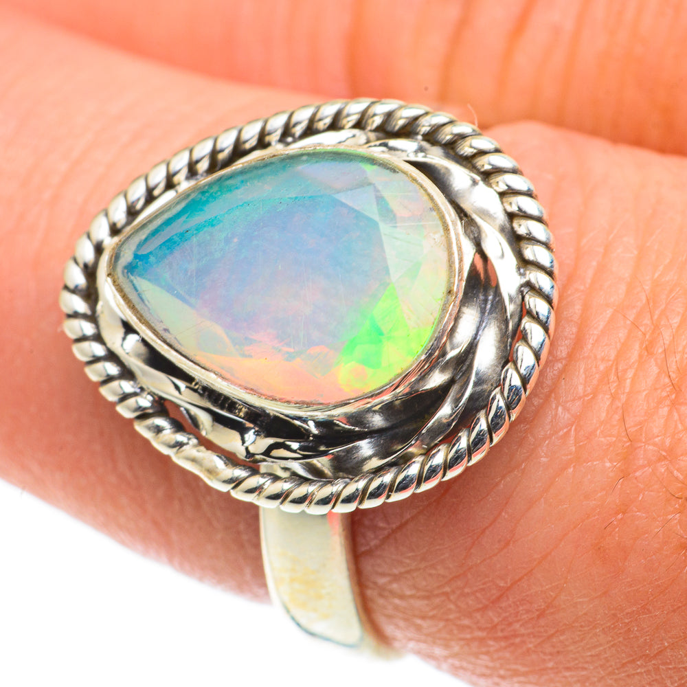 Ethiopian Opal Rings handcrafted by Anasilvercos - RING63559