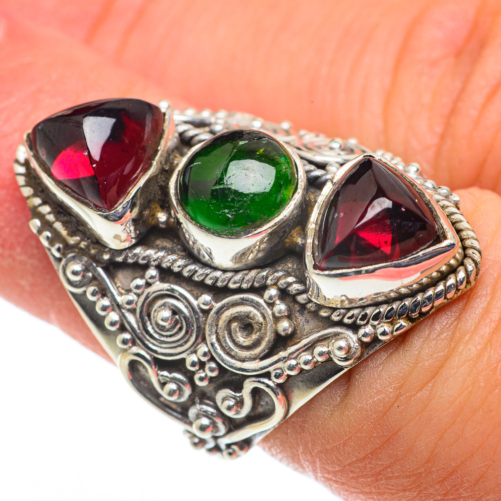 Garnet Rings handcrafted by Anasilvercos - RING63573