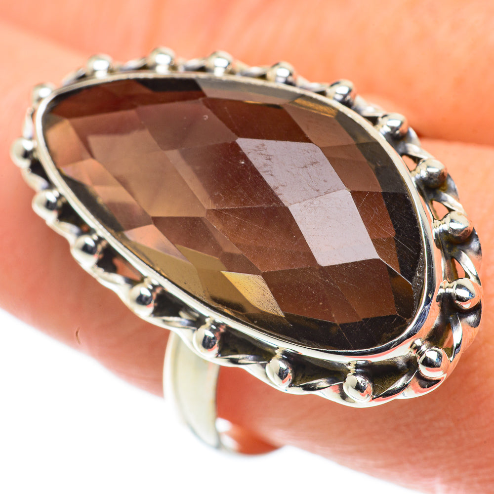 Smoky Quartz Rings handcrafted by Anasilvercos - RING63581