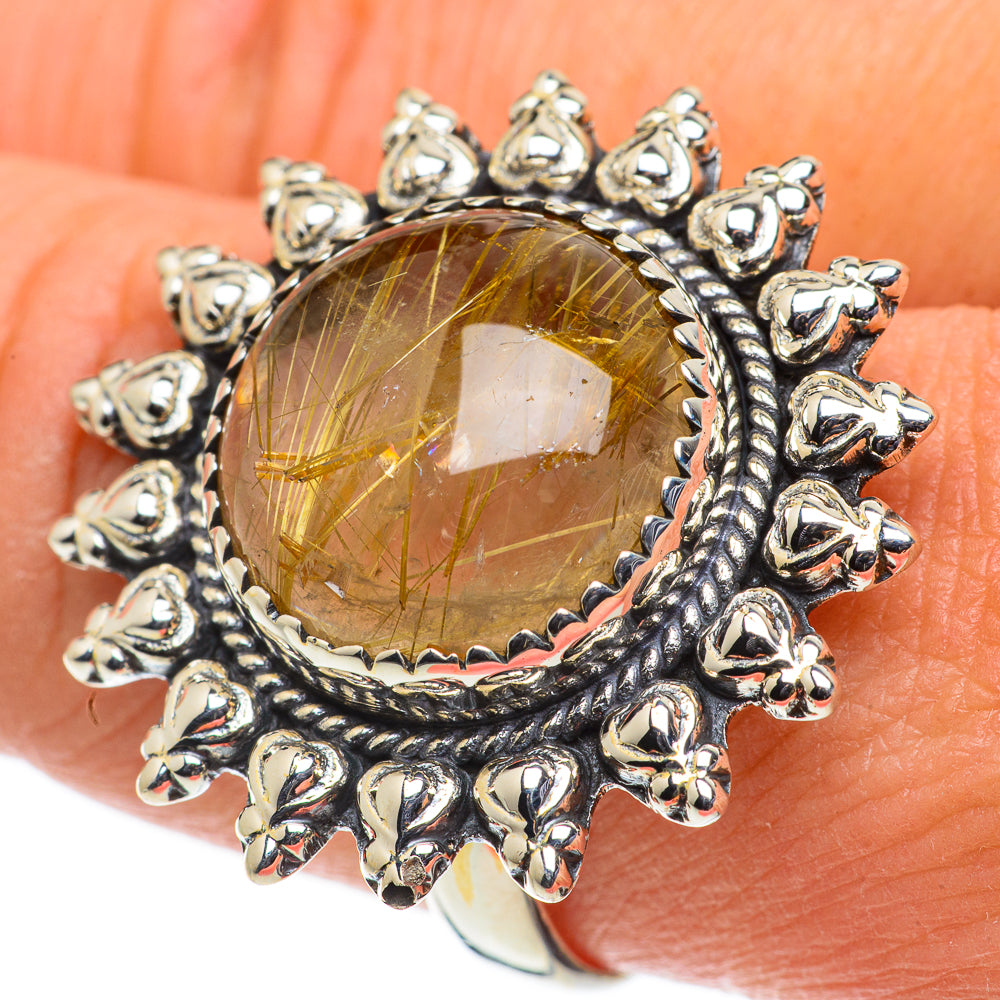 Rutilated Quartz Rings handcrafted by Anasilvercos - RING63591