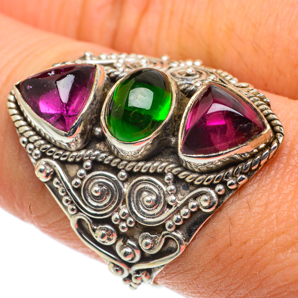 Pink Tourmaline Rings handcrafted by Anasilvercos - RING63593