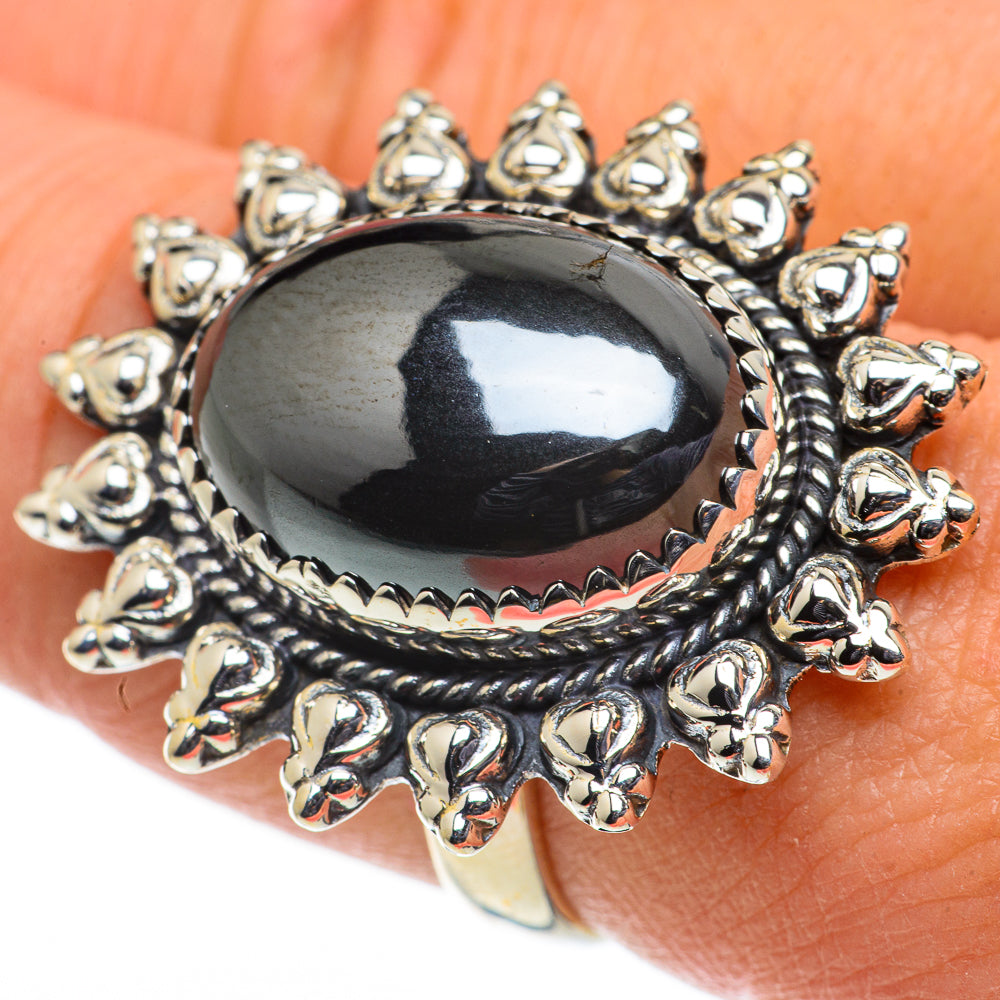 Hematite Rings handcrafted by Anasilvercos - RING63596