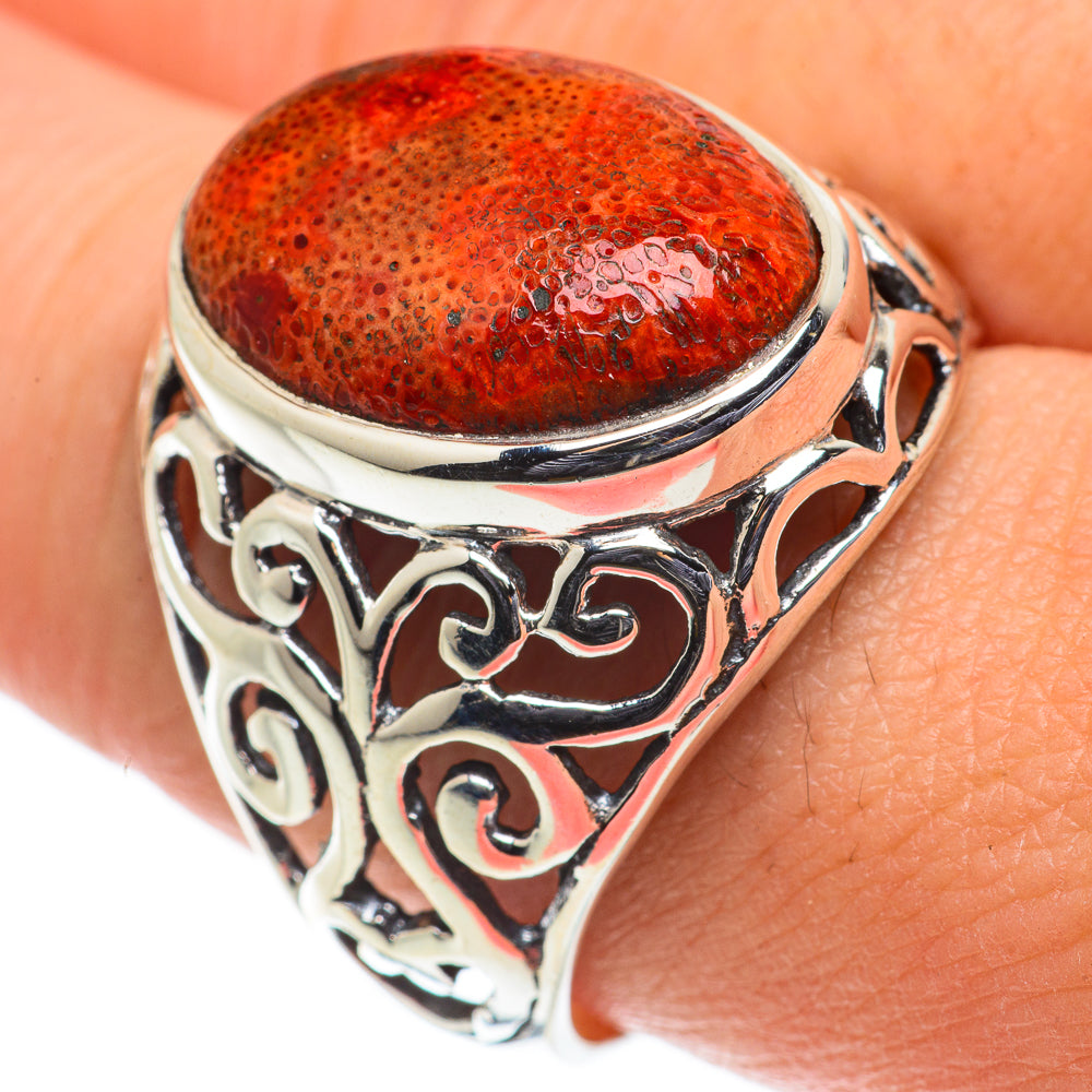 Sponge Coral Rings handcrafted by Anasilvercos - RING63604