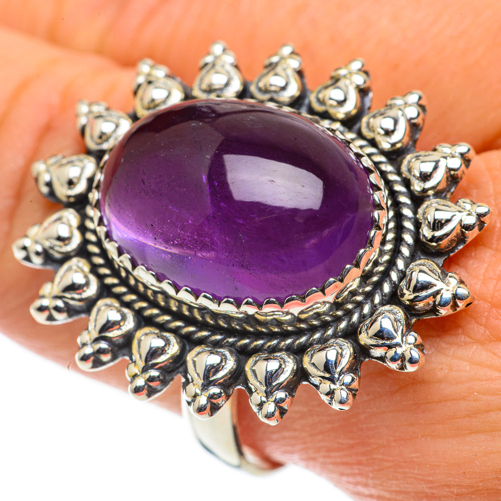 Amethyst Rings handcrafted by Anasilvercos - RING63609