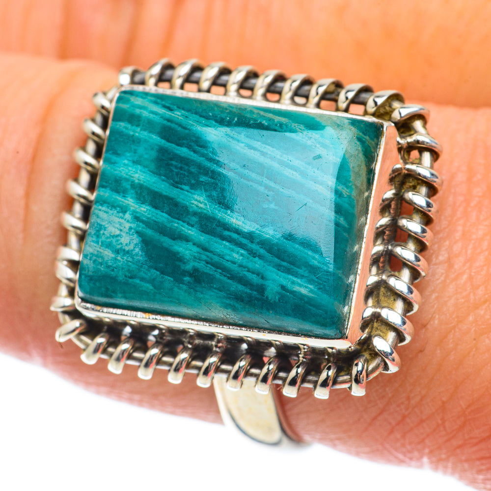 Amazonite Rings handcrafted by Anasilvercos - RING63645