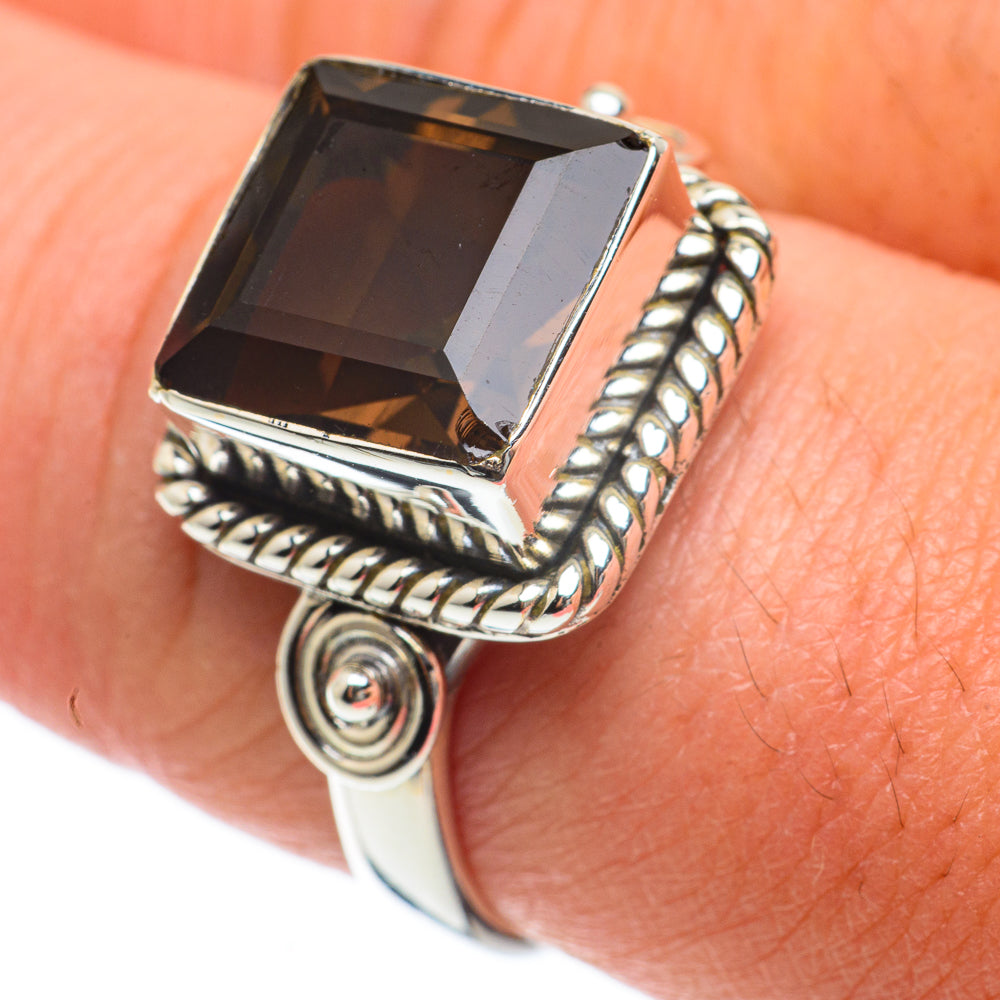 Smoky Quartz Rings handcrafted by Anasilvercos - RING63648