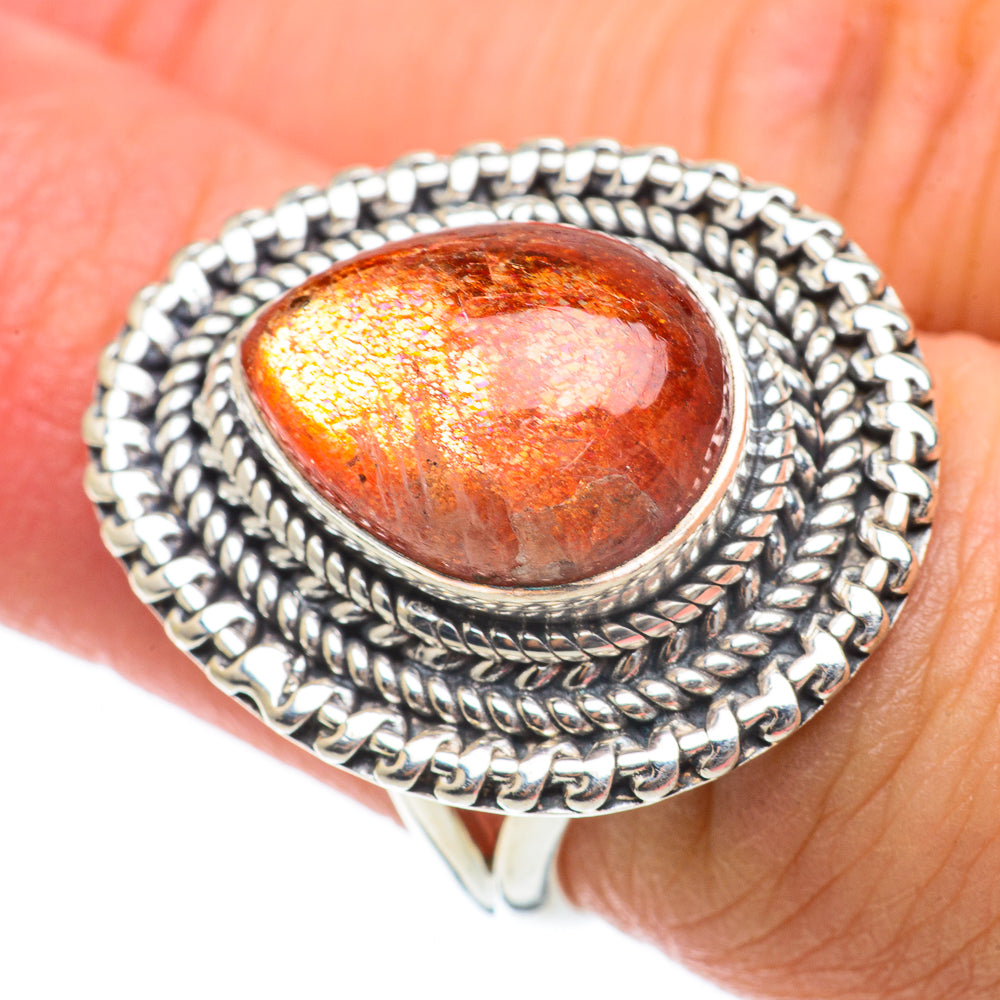 Sunstone Rings handcrafted by Anasilvercos - RING63677