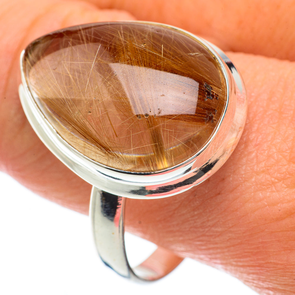 Rutilated Quartz Rings handcrafted by Anasilvercos - RING63685