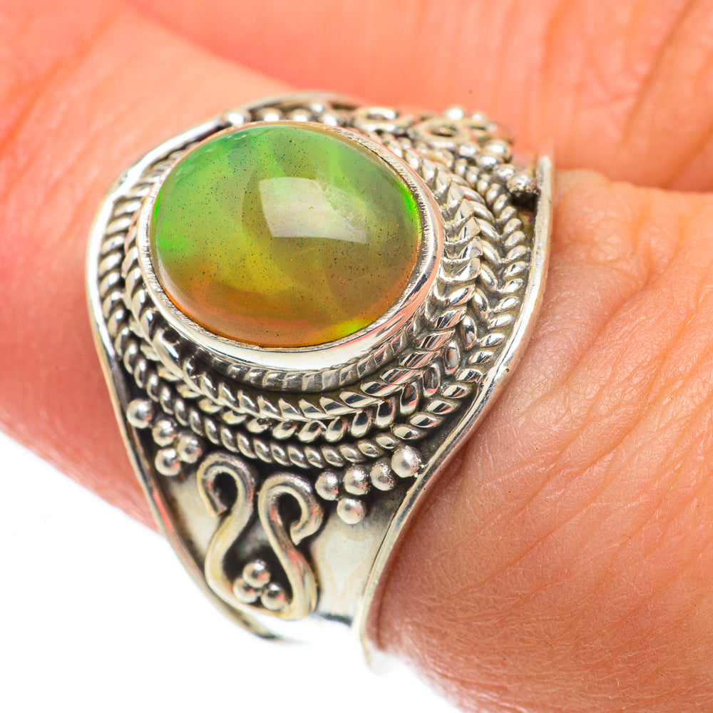 Ethiopian Opal Rings handcrafted by Anasilvercos - RING63691