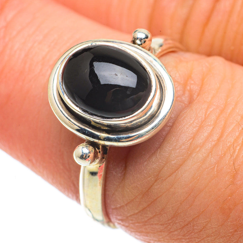 Black Onyx Rings handcrafted by Anasilvercos - RING63709