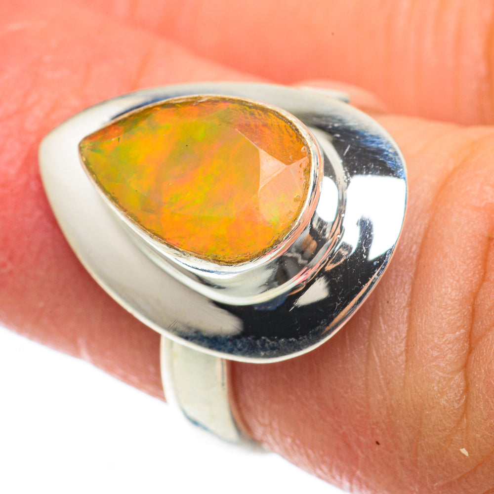 Ethiopian Opal Rings handcrafted by Anasilvercos - RING63733