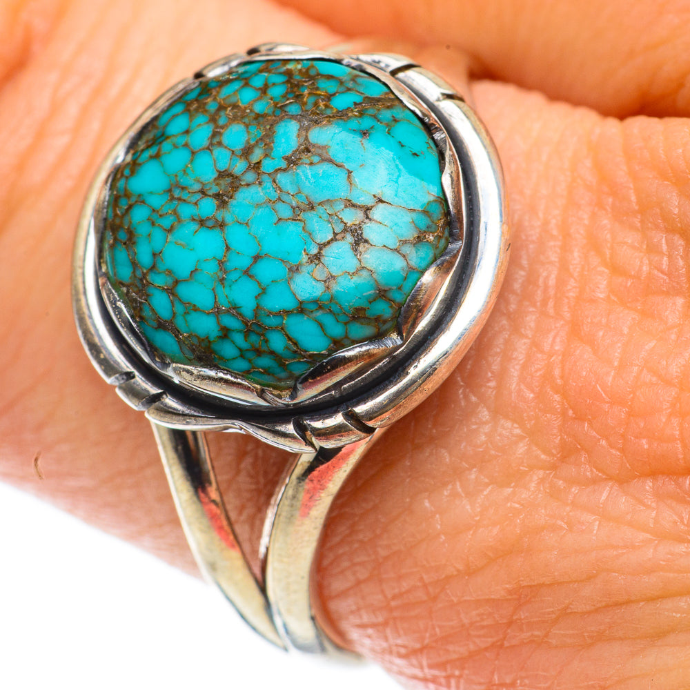 Tibetan Turquoise Rings handcrafted by Anasilvercos - RING63736