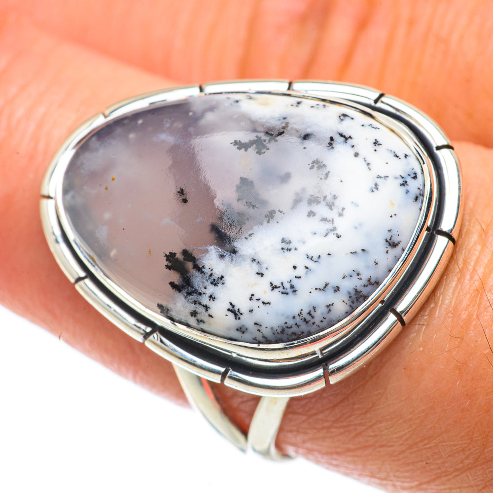 Dendritic Opal Rings handcrafted by Anasilvercos - RING63753
