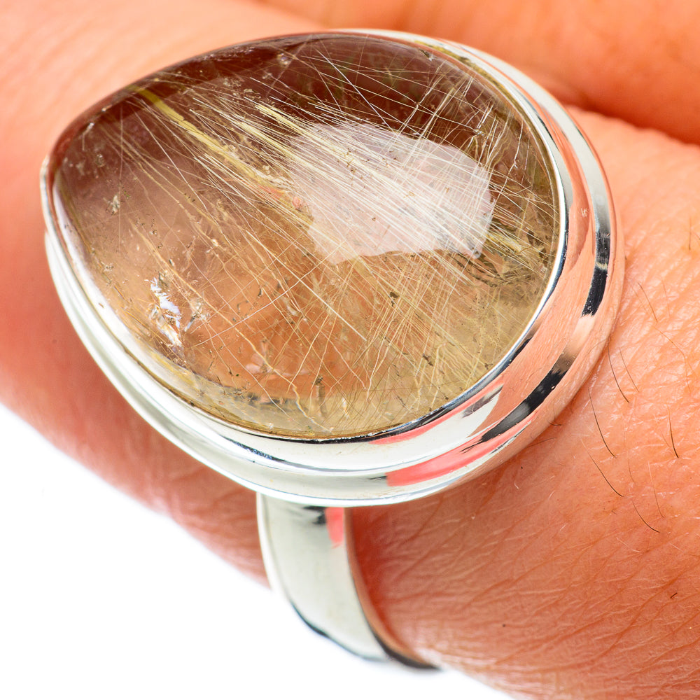 Rutilated Quartz Rings handcrafted by Anasilvercos - RING63768