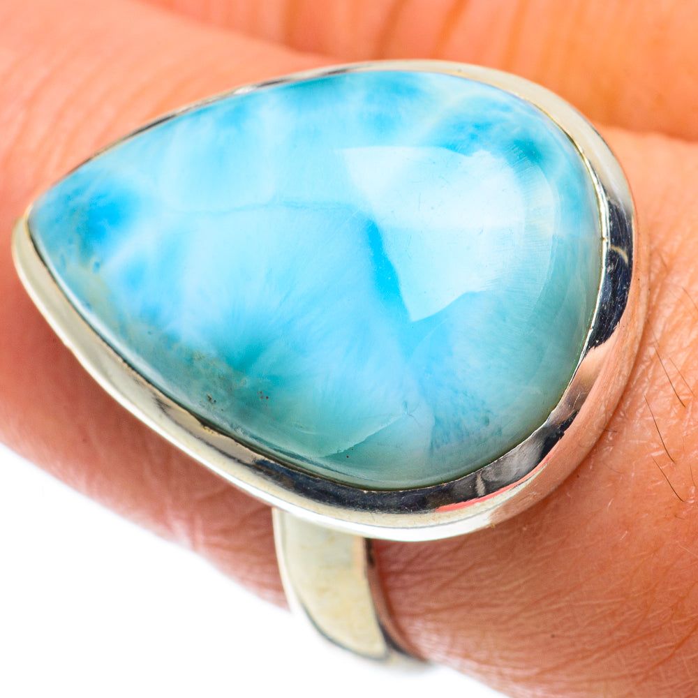 Larimar Rings handcrafted by Anasilvercos - RING63776