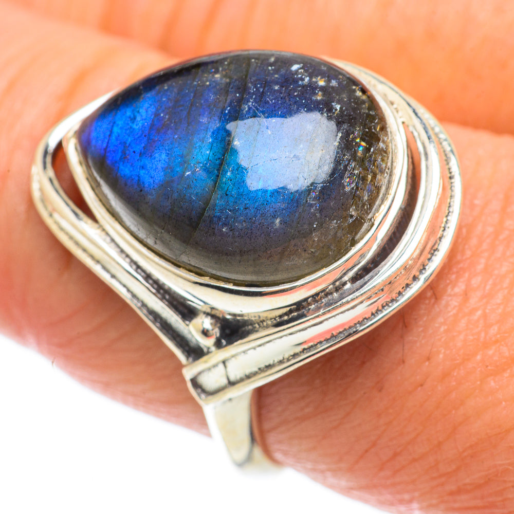 Labradorite Rings handcrafted by Anasilvercos - RING63779
