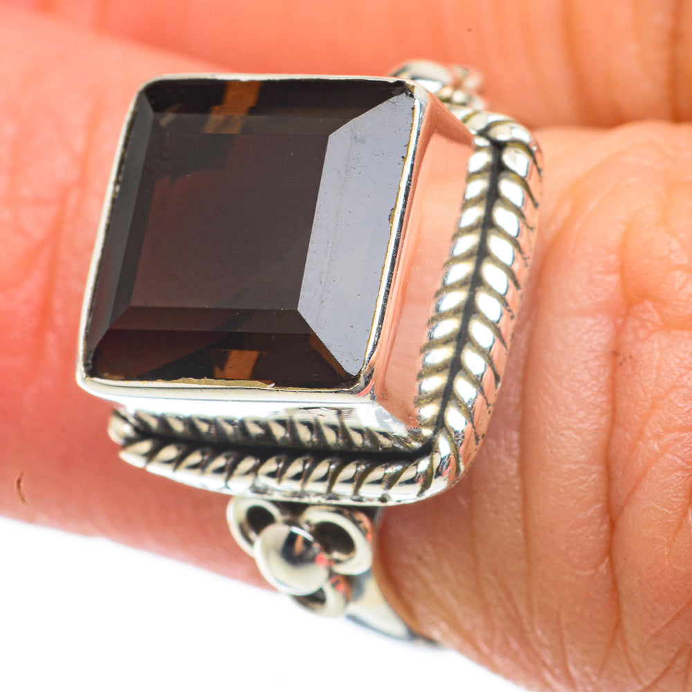 Smoky Quartz Rings handcrafted by Anasilvercos - RING63799