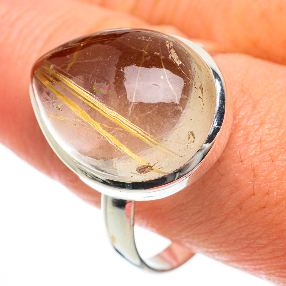Rutilated Quartz Rings handcrafted by Anasilvercos - RING63800
