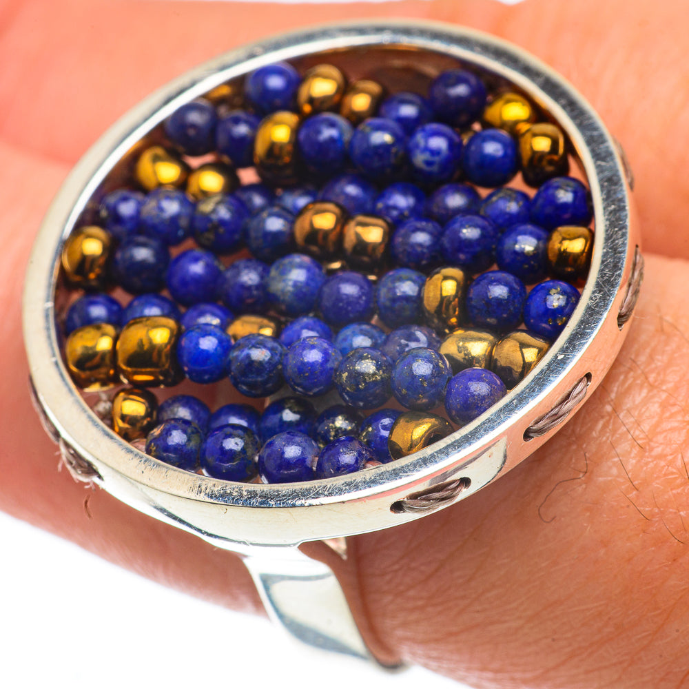 Lapis Lazuli Rings handcrafted by Anasilvercos - RING63813