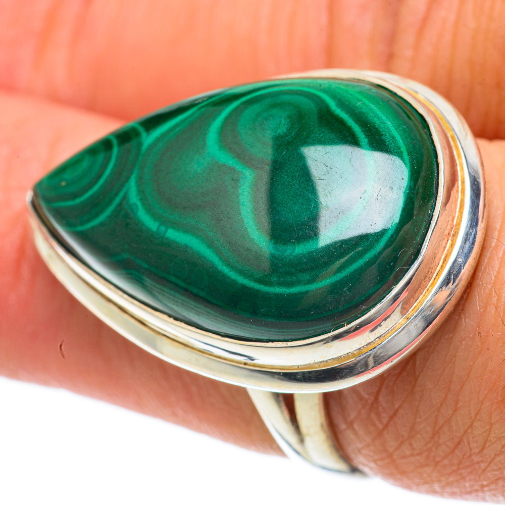Malachite Rings handcrafted by Anasilvercos - RING63819