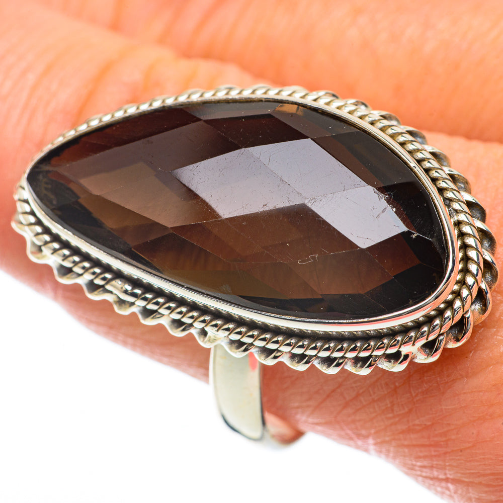 Smoky Quartz Rings handcrafted by Anasilvercos - RING63822