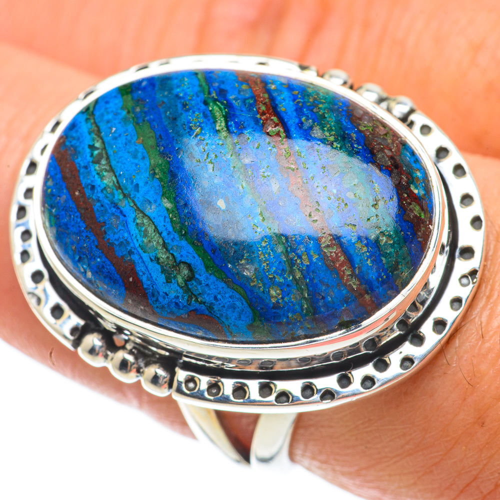 Rainbow Calsilica Rings handcrafted by Anasilvercos - RING63847