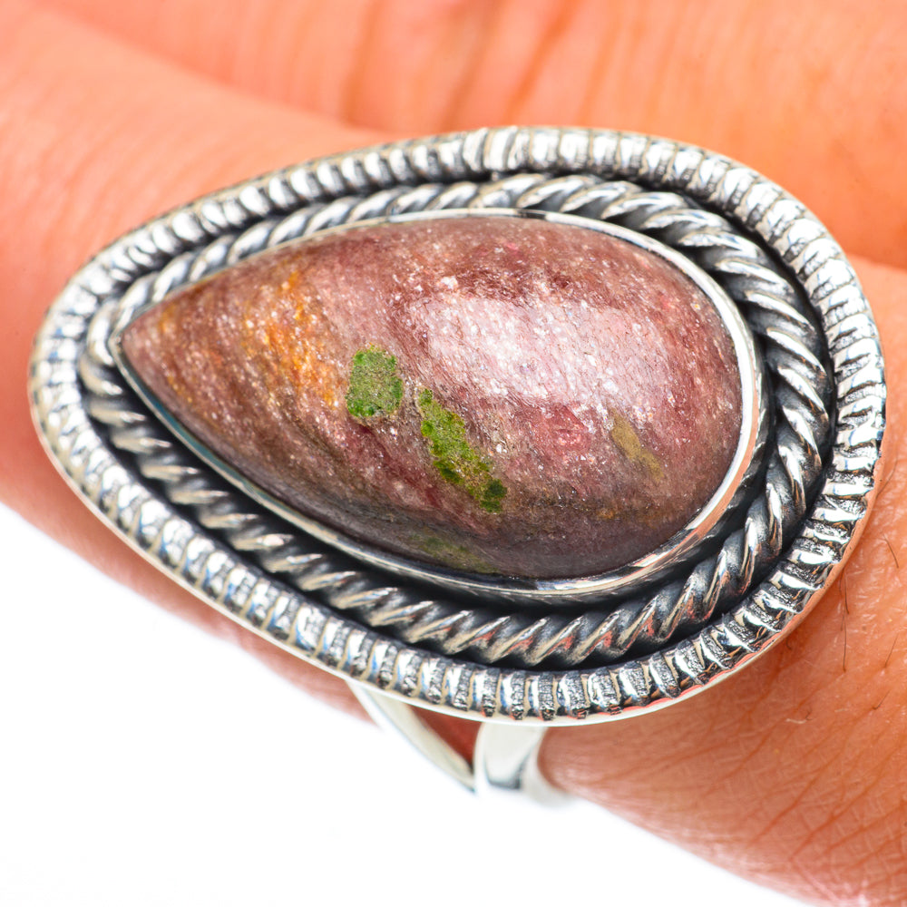Ruby Zoisite Rings handcrafted by Anasilvercos - RING63854
