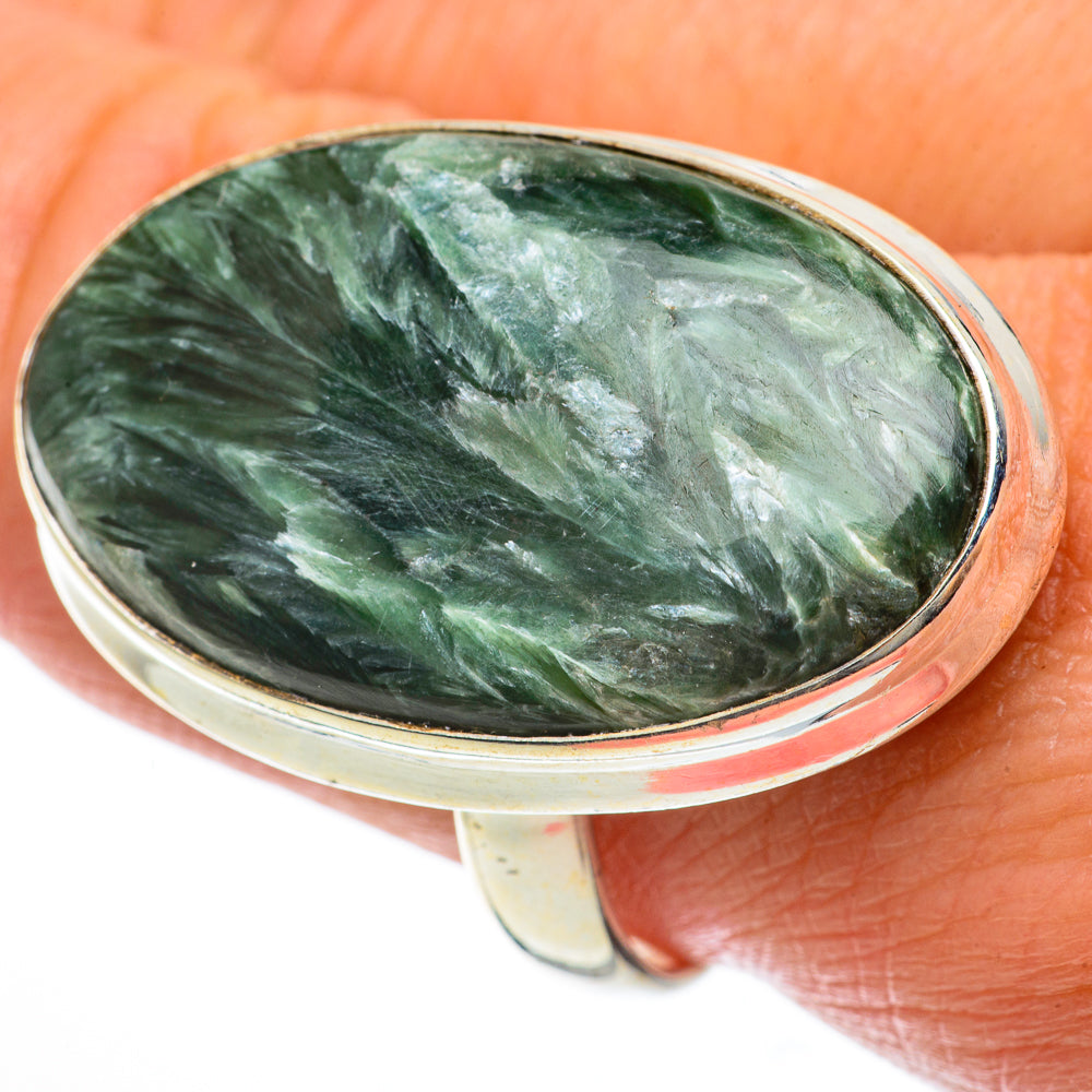 Seraphinite Rings handcrafted by Anasilvercos - RING63875
