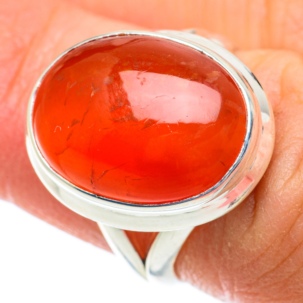 Carnelian Rings handcrafted by Anasilvercos - RING63888