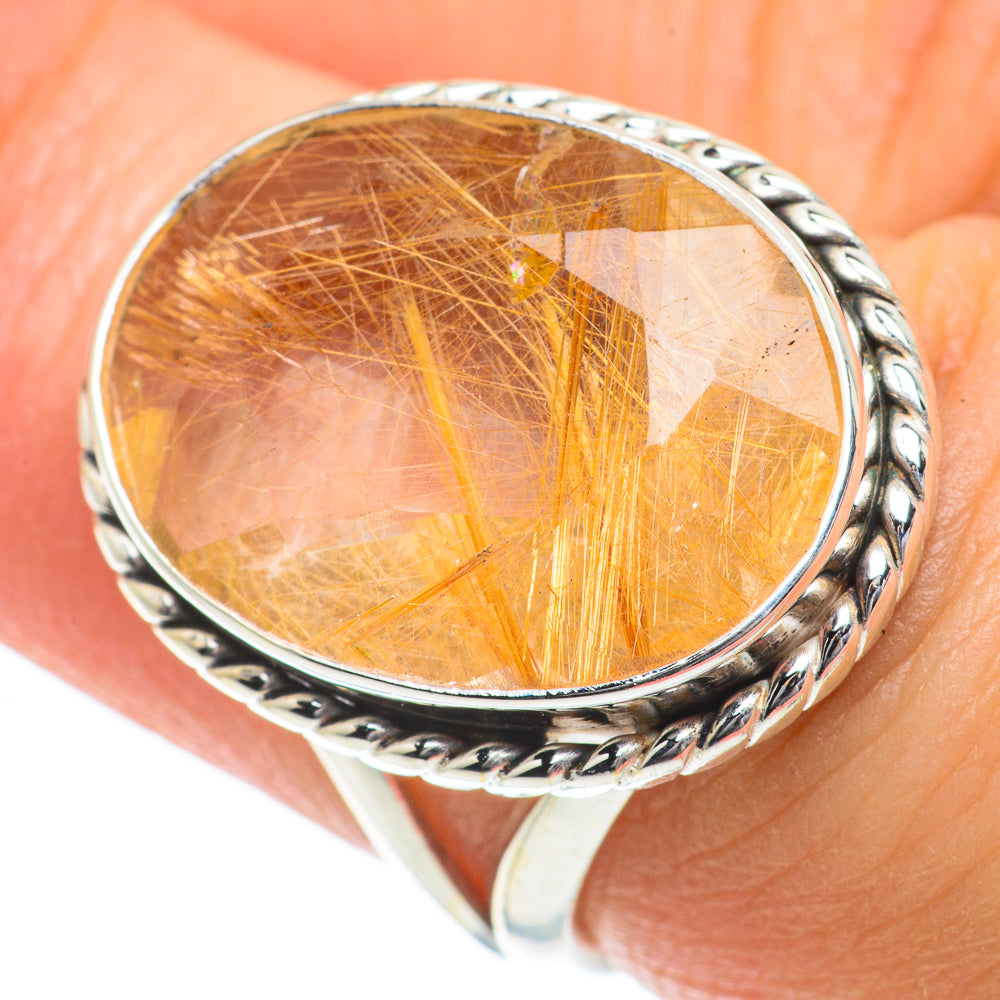 Rutilated Quartz Rings handcrafted by Anasilvercos - RING63895