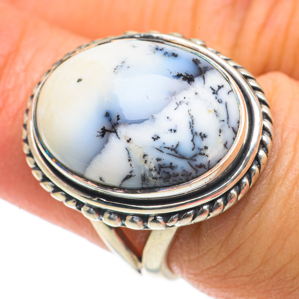 Dendritic Opal Rings handcrafted by Anasilvercos - RING63900