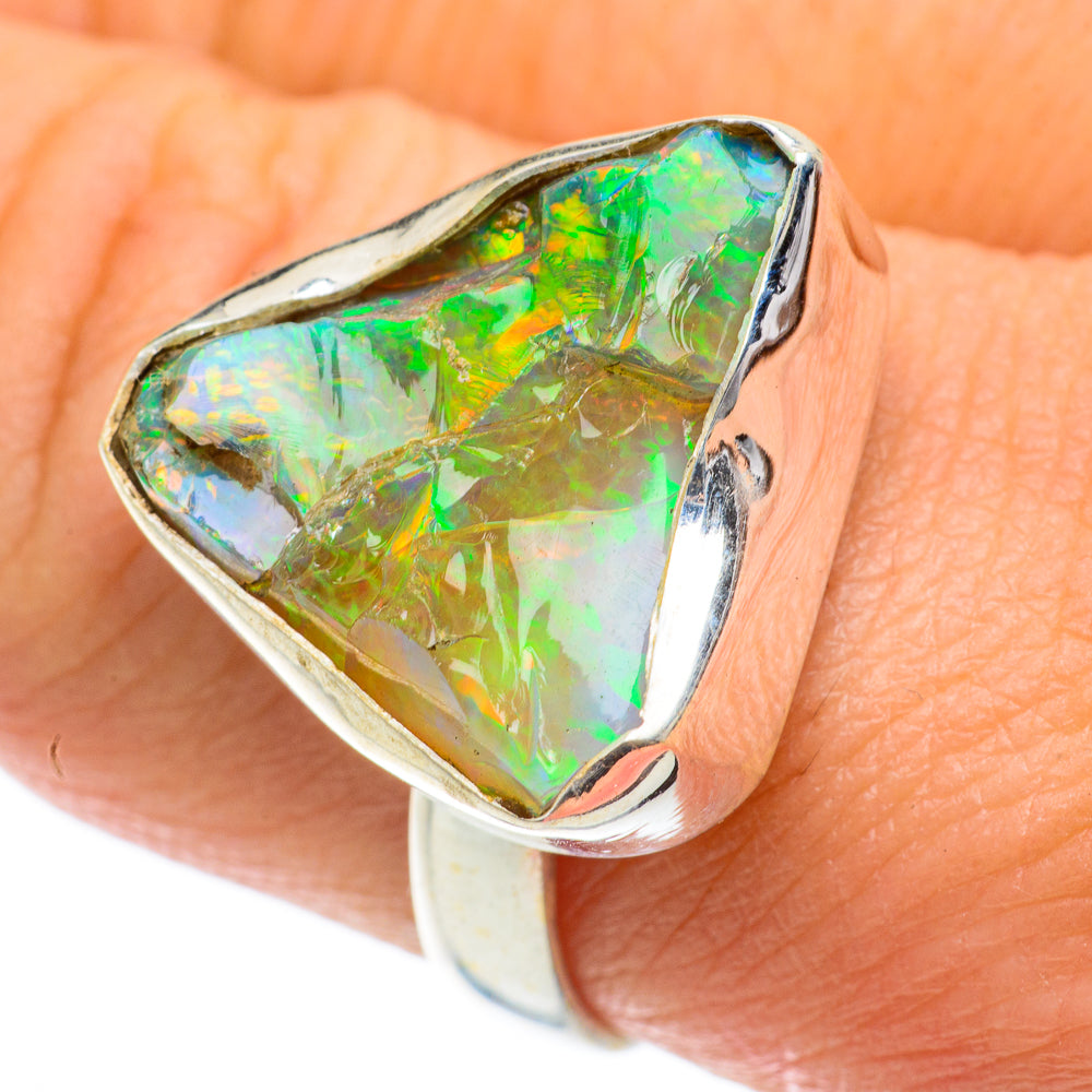 Ethiopian Opal Rings handcrafted by Anasilvercos - RING63903