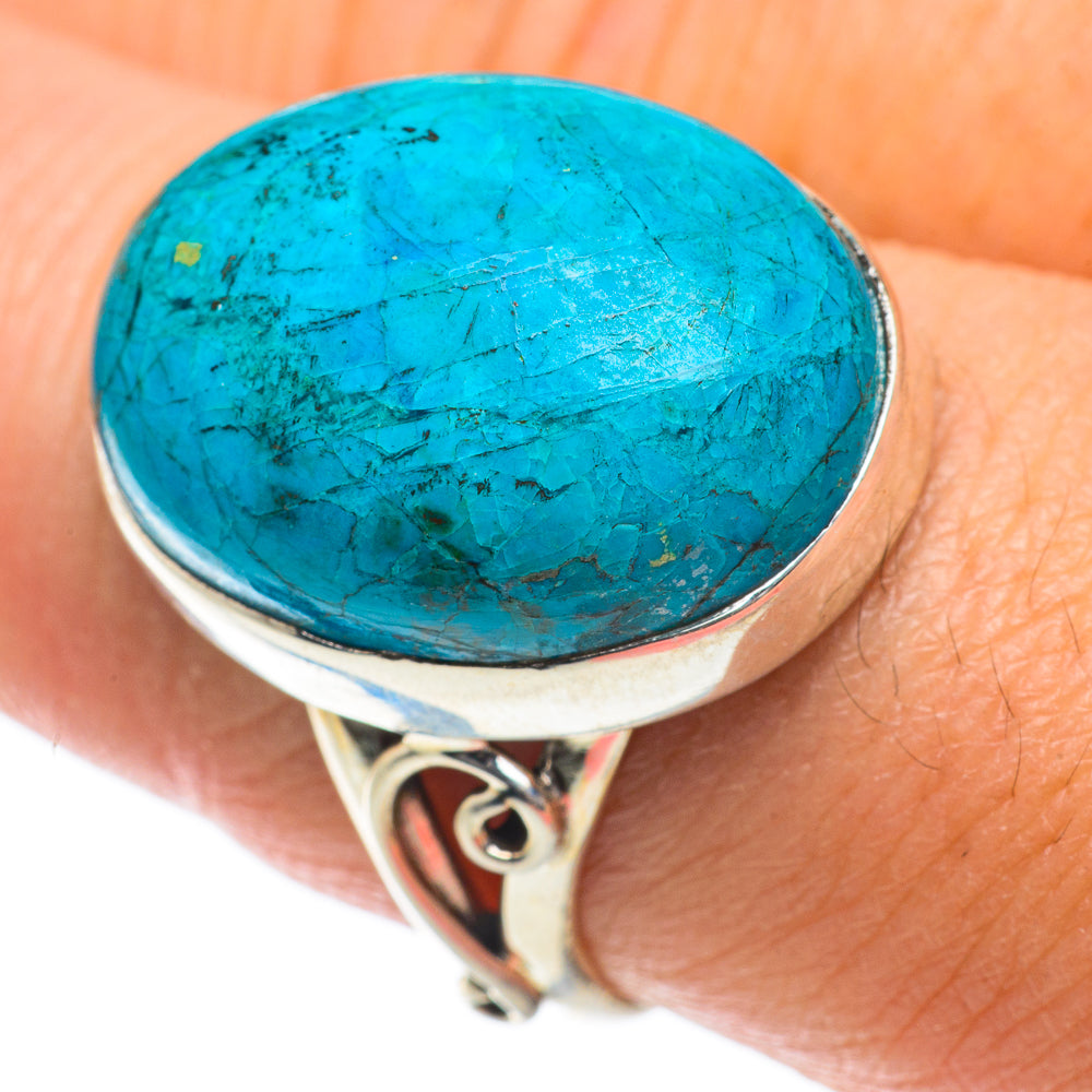 Chrysocolla Rings handcrafted by Anasilvercos - RING63907