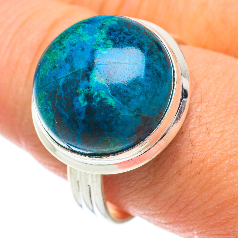 Chrysocolla Rings handcrafted by Anasilvercos - RING63909