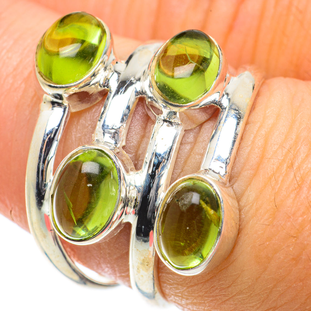 Peridot Rings handcrafted by Anasilvercos - RING63910