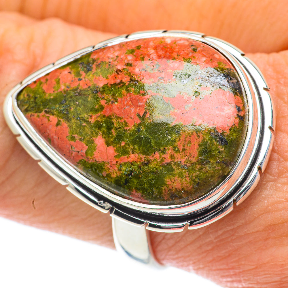 Unakite Rings handcrafted by Anasilvercos - RING63911