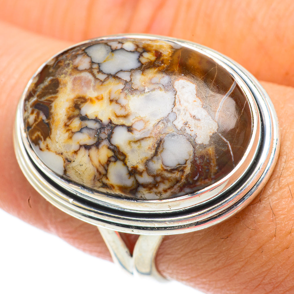 Peanut Wood Jasper Rings handcrafted by Anasilvercos - RING63913