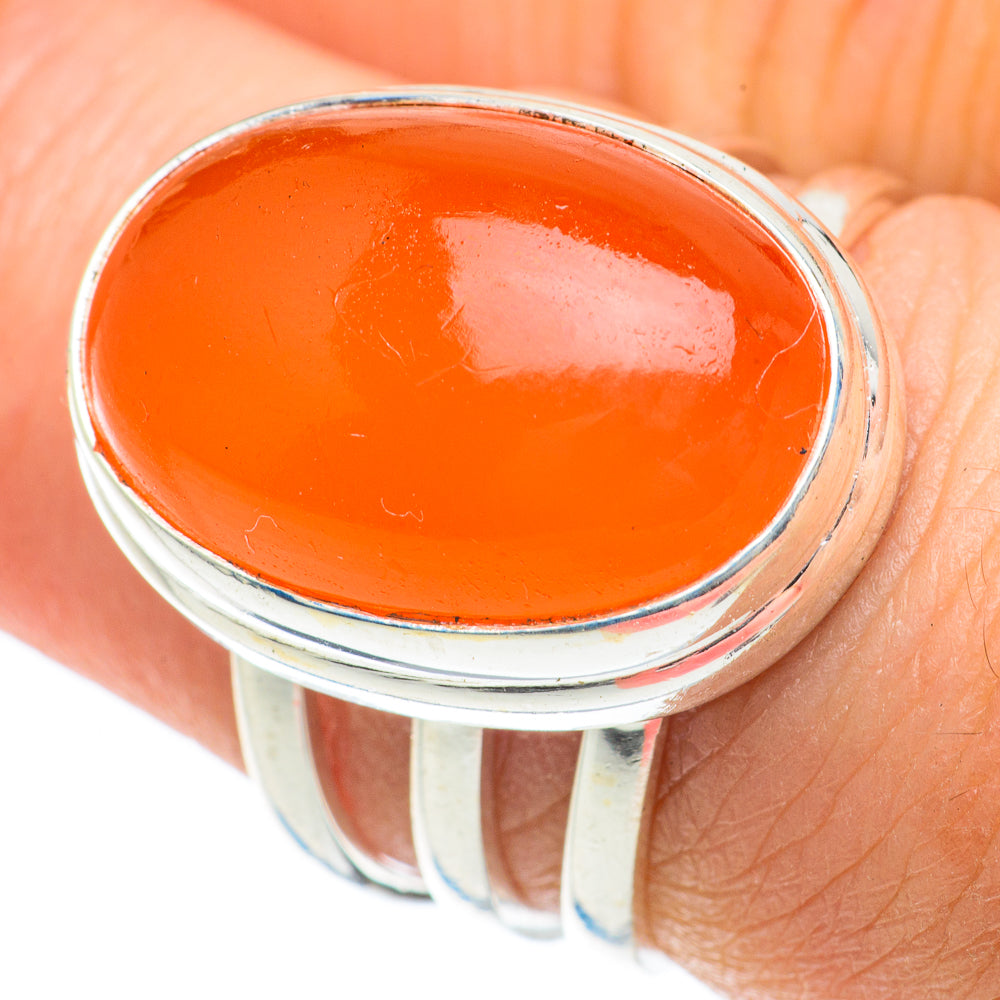Carnelian Rings handcrafted by Anasilvercos - RING63915