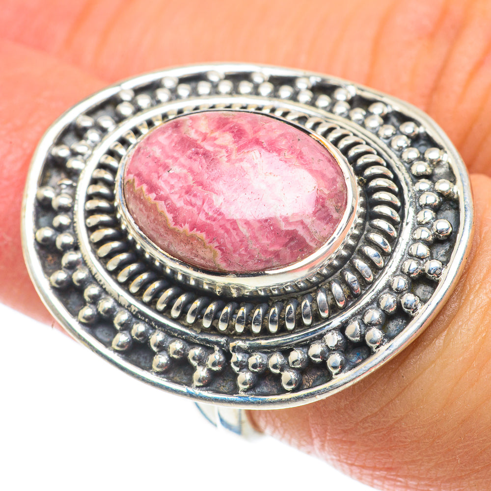 Rhodochrosite Rings handcrafted by Anasilvercos - RING63916