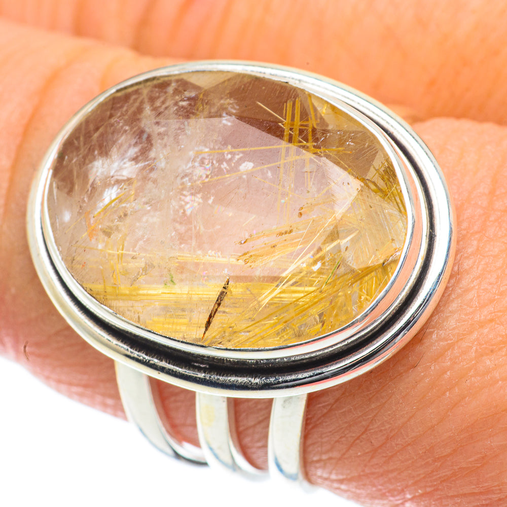 Rutilated Quartz Rings handcrafted by Anasilvercos - RING63921
