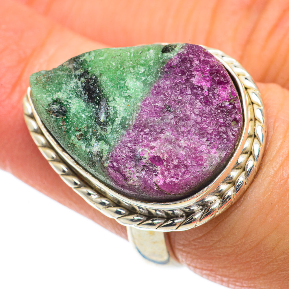 Ruby Zoisite Rings handcrafted by Anasilvercos - RING63926