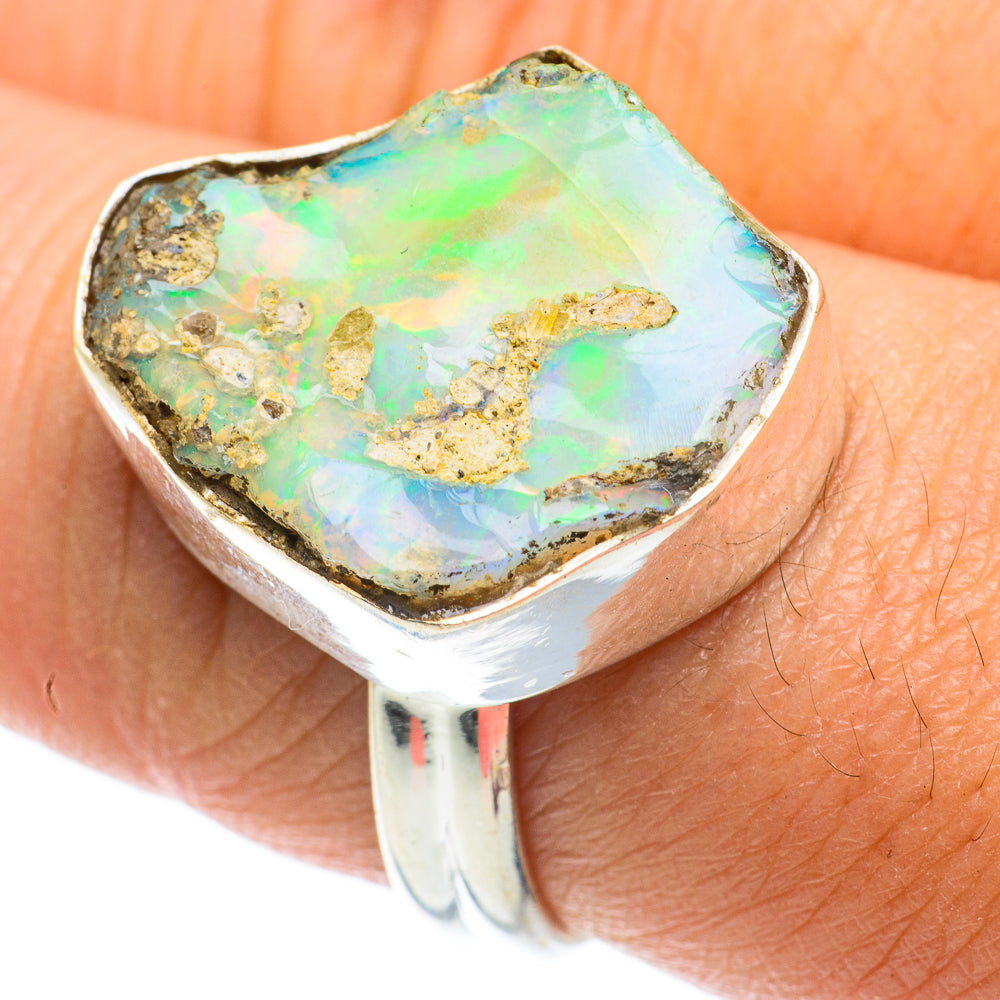 Ethiopian Opal Rings handcrafted by Anasilvercos - RING63928