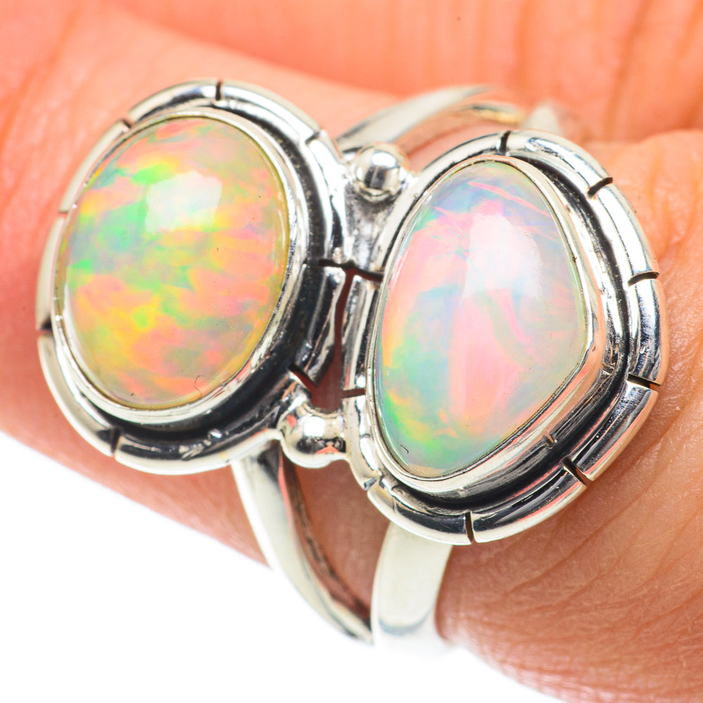 Ethiopian Opal Rings handcrafted by Anasilvercos - RING63929