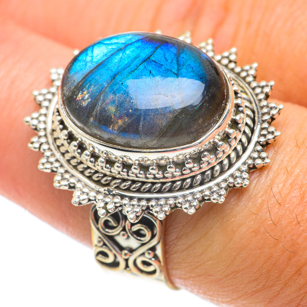 Labradorite Rings handcrafted by Anasilvercos - RING63933
