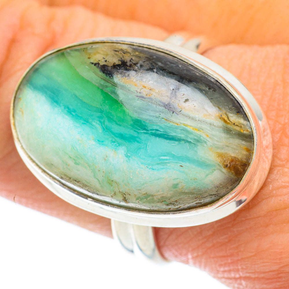 Peruvian Opal Rings handcrafted by Anasilvercos - RING63934