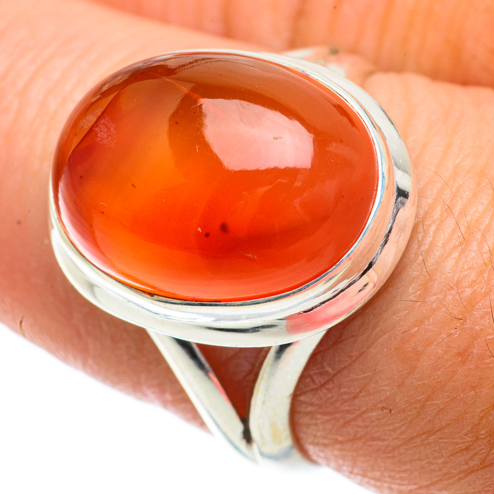 Carnelian Rings handcrafted by Anasilvercos - RING63940