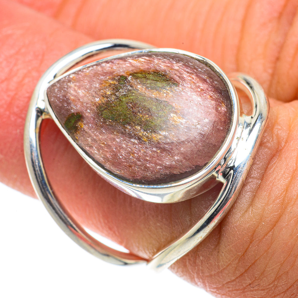 Ruby Fuchsite Rings handcrafted by Anasilvercos - RING63942
