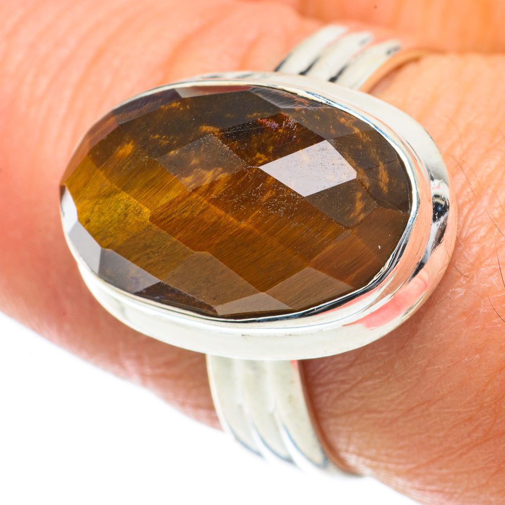 Tiger Eye Rings handcrafted by Anasilvercos - RING63954