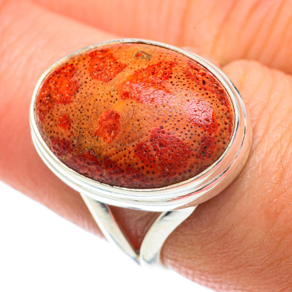 Sponge Coral Rings handcrafted by Anasilvercos - RING63956